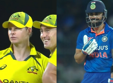IND vs AUS: Watch - Virat Kohli In Splits As Steve Smith Takes An Awful DRS For Caught Behind Against The Batter During 3rd ODI