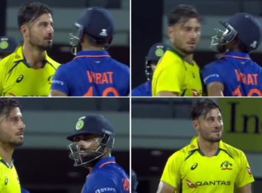 IND vs AUS: WATCH - Virat Kohli Slams His Shoulder Into Marcus Stoinis As All-Rounder Refuses To Move Out Of The Way