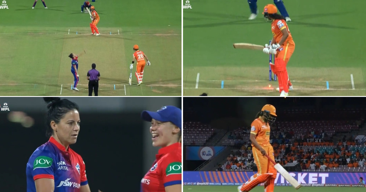 GUJ-W vs DC-W: Watch – Marizanne Kapp Cleans Up Sabbhineni Meghana For A 2-ball Duck With A Terrific Yorker
