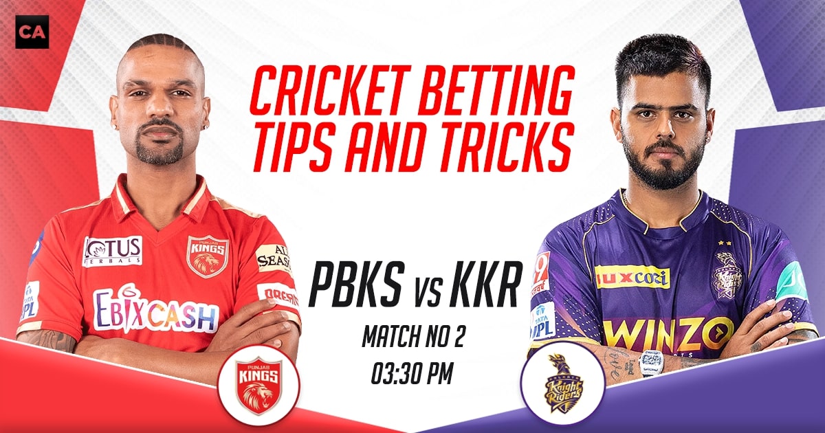 PBKS vs KKR Cricket Betting Tips and Tricks