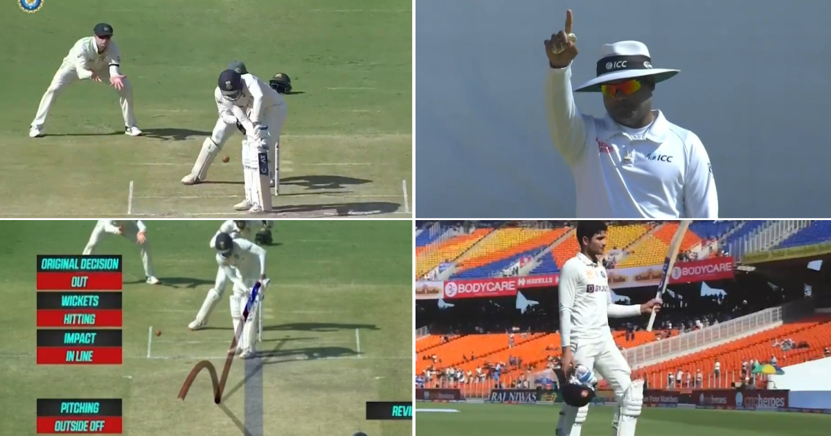 IND vs AUS: WATCH - Shubman Gill Walks Back To A Roar Of Applause As Nathan Lyon Finds His First Wicket 
