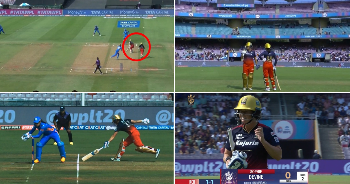 RCB-W vs MI-W: Watch- Sophie Devine Gets Run Out For A Duck After A Big Confusion With Smriti Mandhana
