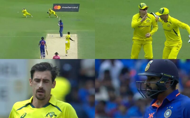 Steve Smith Catch Rohit Sharma
