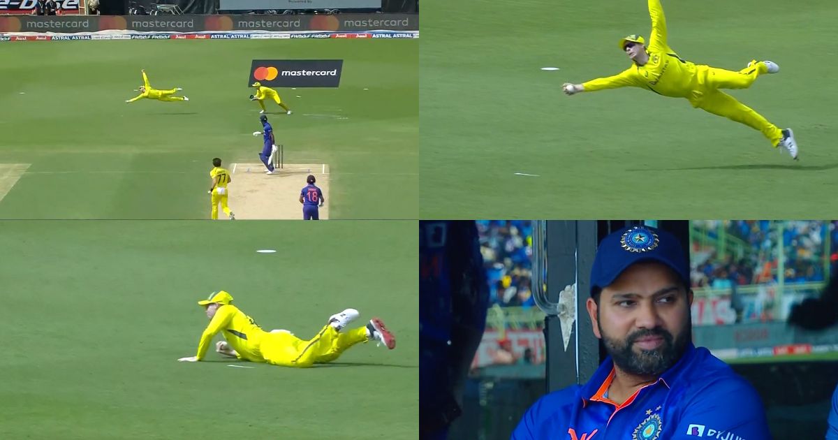 IND vs AUS: Watch – Steve Smith Leaves Rohit Sharma Stunned With A Blinder Of A Catch Of Hardik Pandya