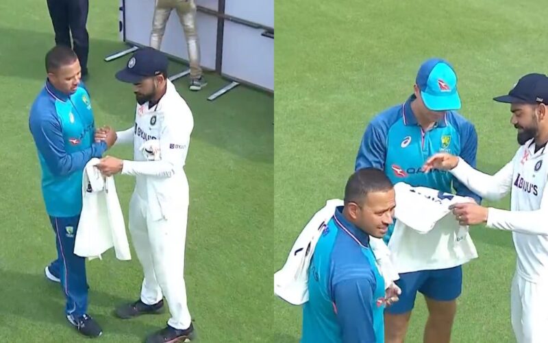 Virat Kohli Signed Jersey Usman Khawaja Alex Carey