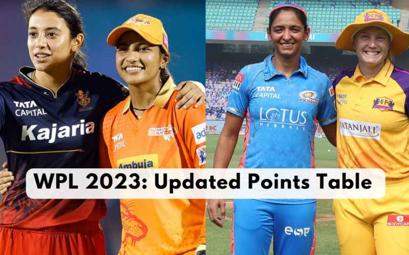 Updated WPL 2023 Points Table, Orange Cap, And Purple Cap After MI-W vs UP-W And RCB-W vs GUJ-W