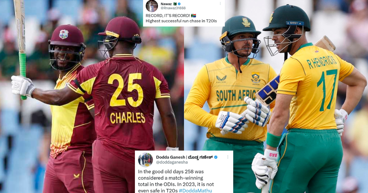 SA vs WI: Twitter Explodes As South Africa Create History To Chase Down The Biggest Total In T20I Cricket