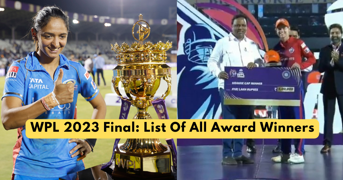 WPL 2023 Final: Complete List Of Award Winners
