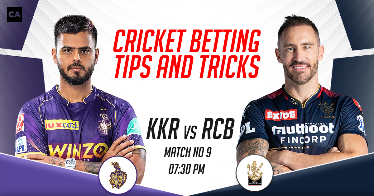 KKR vs RCB Cricket Betting Tips and Tricks, IPL 2023, Match 9