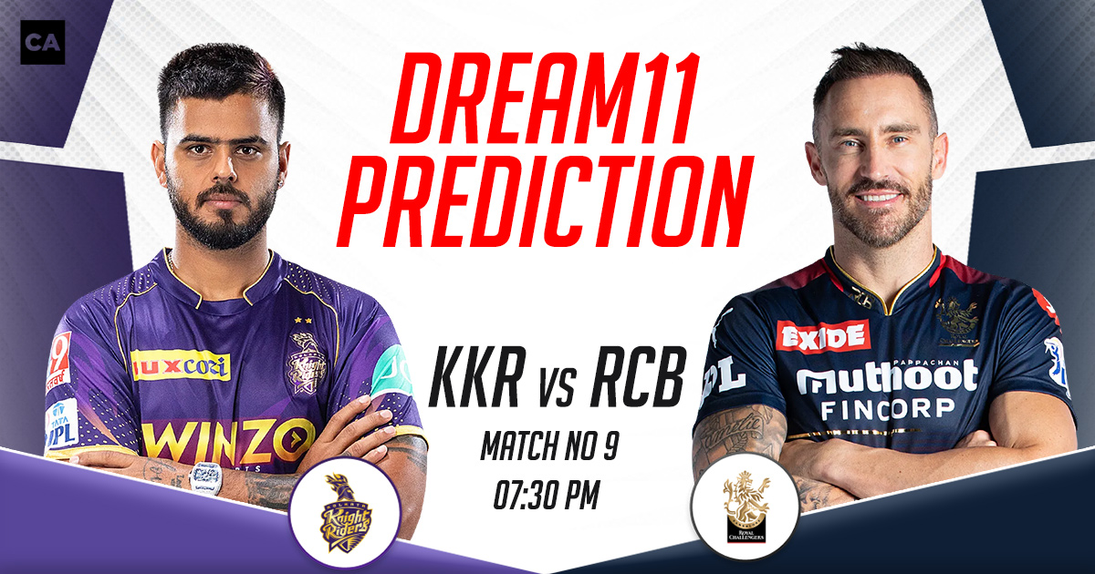KKR vs RCB Dream11 Prediction Today Match, Dream11 Team Today, Fantasy Cricket Tips, IPL 2023, Match 9