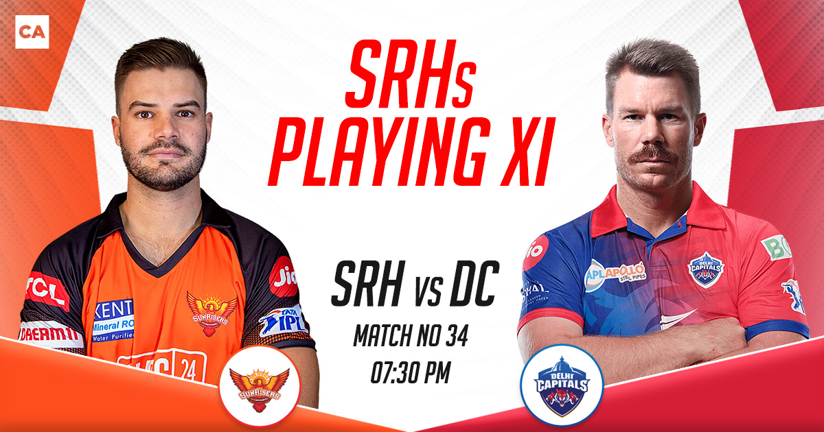 SRH Playing XI vs DC, IPL 2023, Match 34