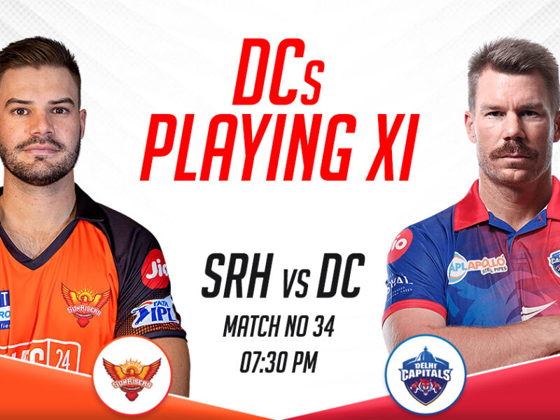 DC Playing XI vs SRH, IPL 2023, Match 34