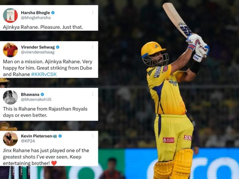 KKR vs CSK: “The Vintage Ajinkya Rahane Is Back” - Twitter Reacts As CSK Batter Blasts Another Fiery Knock In IPL 2023