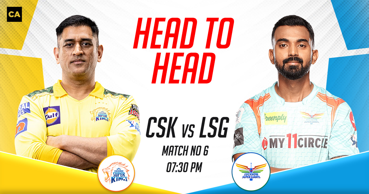 Csk Vs Lsg Head To Head Records Ipl Match Cricketaddictor