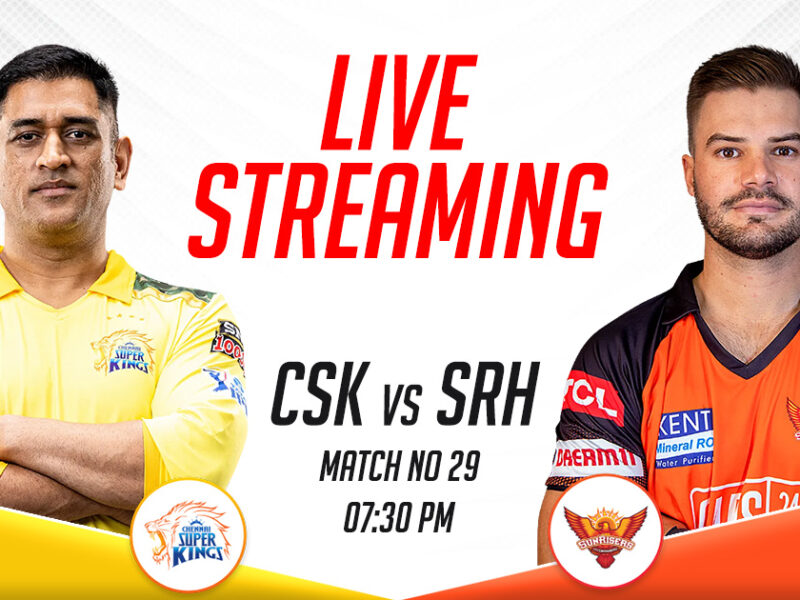 CSK vs SRH Live Streaming Channel In India, IPL 2023, Match 29