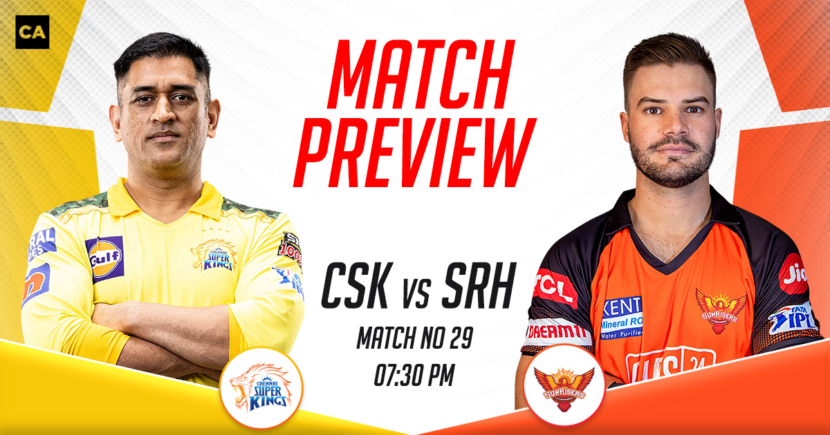 CSK vs SRH Match Preview, IPL 2023, Match 29