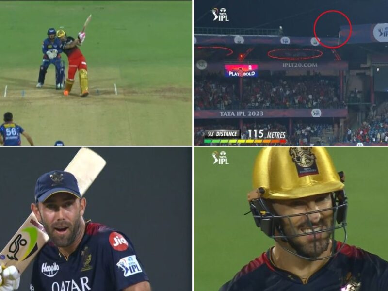 RCB vs LSG: Watch - Faf du Plessis Hits A Monstrous 105-m Six Out Of The Chinnaswamy, Leaves Glenn Maxwell Stunned