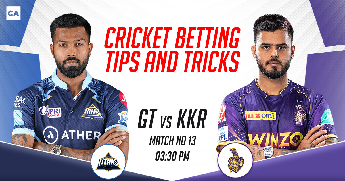 GT vs KKR Cricket Betting Tips and Tricks