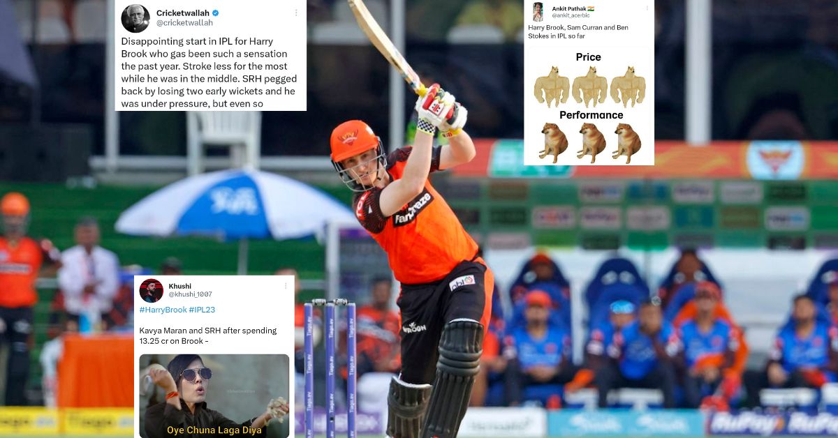 SRH vs RR: "This Is Not A Pakistani Highway" - Twitter Brutally Trolls Harry Brook After He Fails To Deliver On IPL Debut