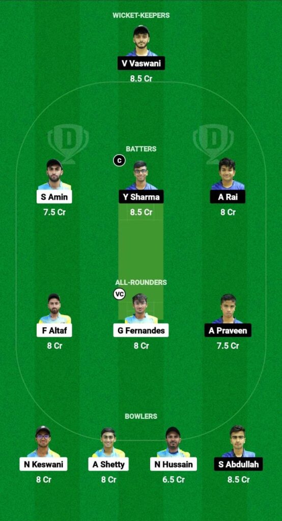 ZGS vs DCS Dream11 Prediction Fantasy Cricket Tips Dream11 Team Sharjah Ramadan T10 