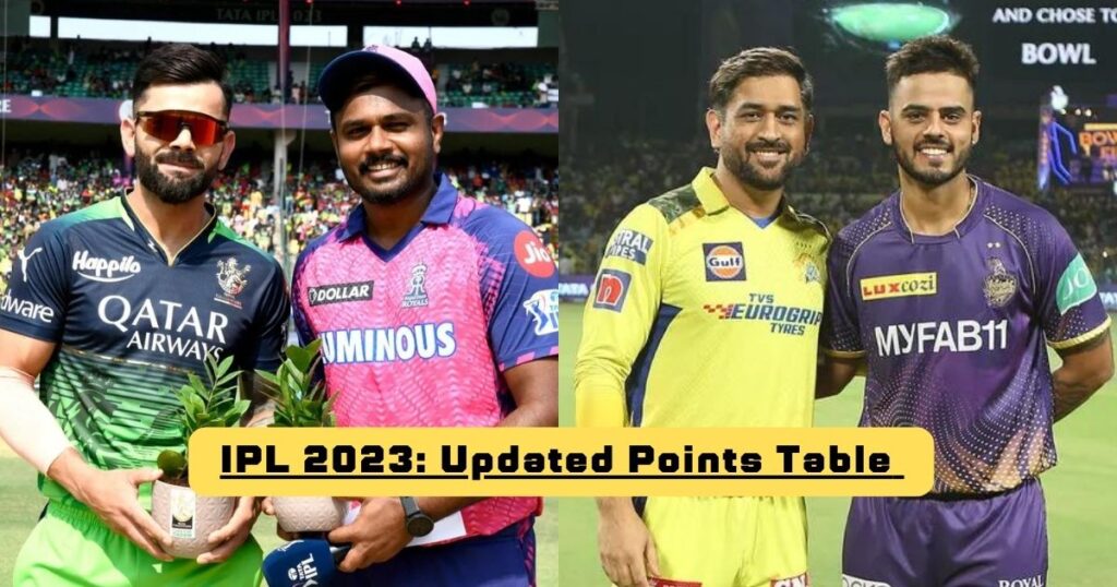 Updated Ipl 2023 Points Table Orange Cap And Purple Cap After Rcb Vs Rr And Kkr Vs Csk 