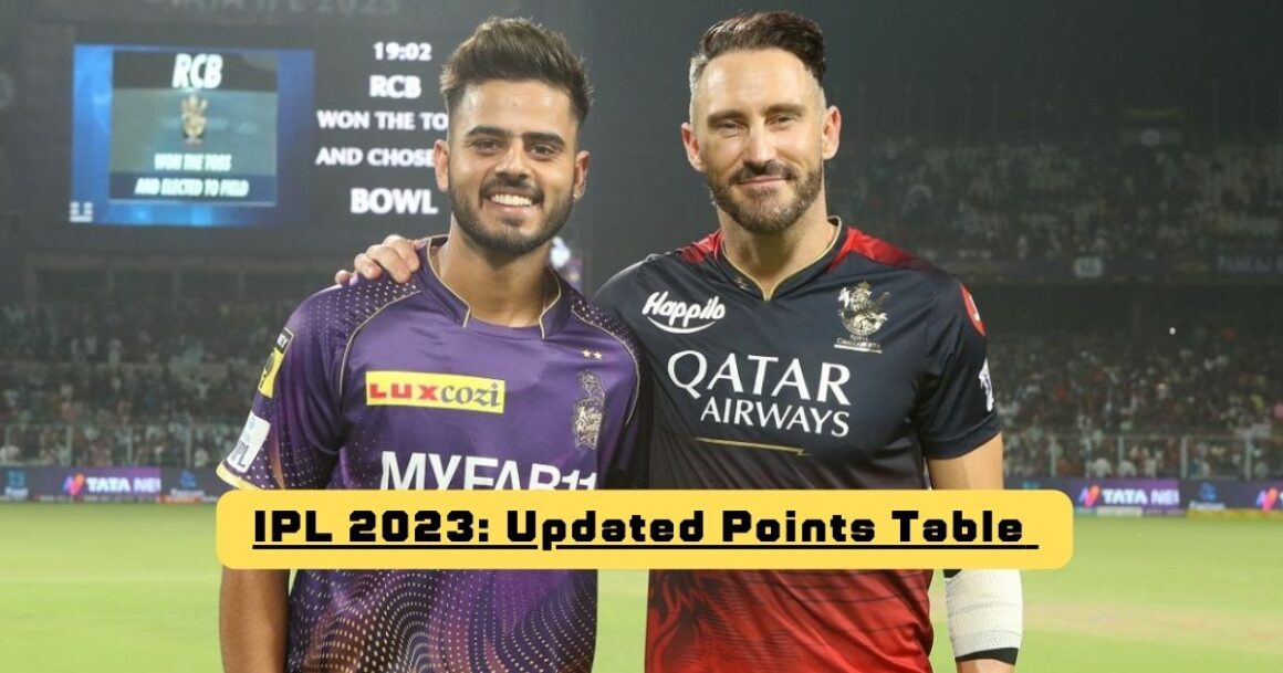 Updated IPL 2023 Points Table, Orange Cap, And Purple Cap After KKR vs RCB