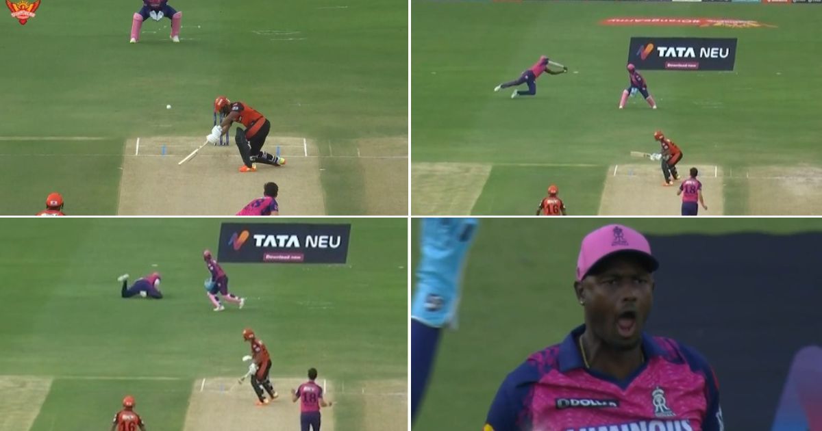 SRH vs RR: Watch - Watch Jason Holder Takes A Spectacular Catch At Slip To Get Rid Of Rahul Tripathi For A Duck