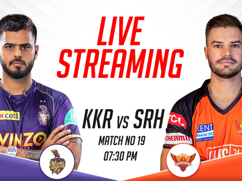 KKR vs SRH Live Streaming Channel In India, IPL 2023, Match 19