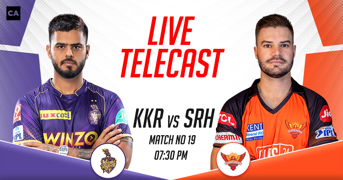 IPL 2023 Live Telecast: KKR vs SRH Live Telecast Channel- Where To ...