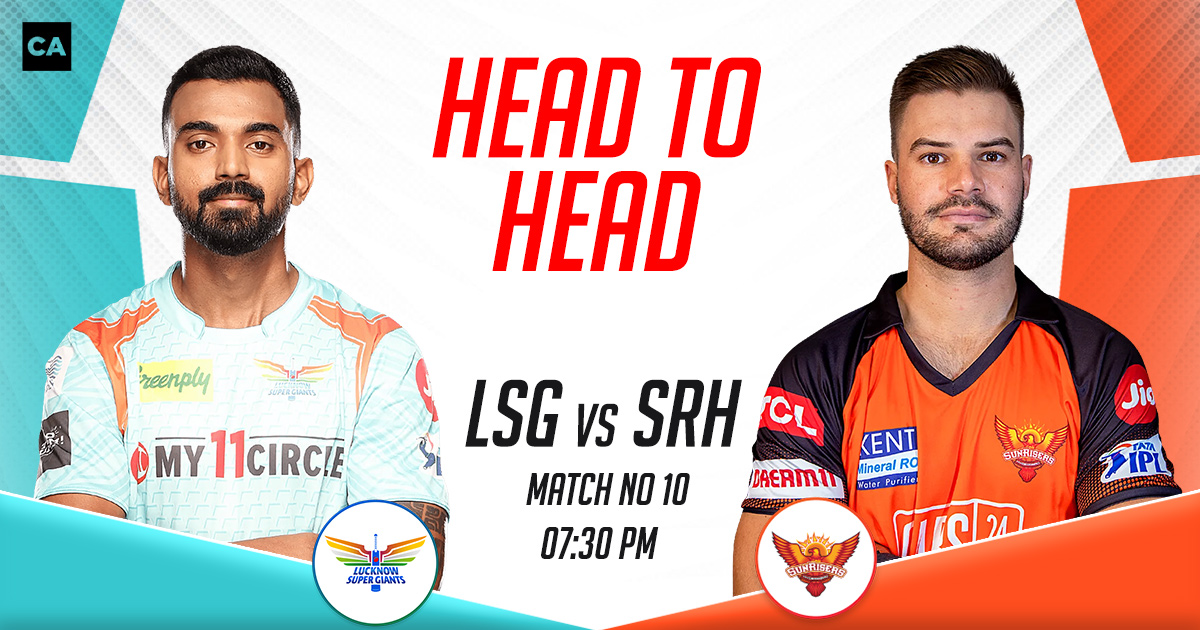 LSG vs SRH Head to Head Records, IPL 2023, Match 10