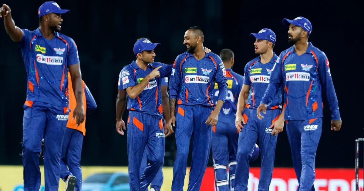 Lucknow Super Giants' Krunal Pandya