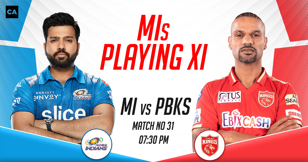 Mi Playing Xi Vs Pbks Ipl Match