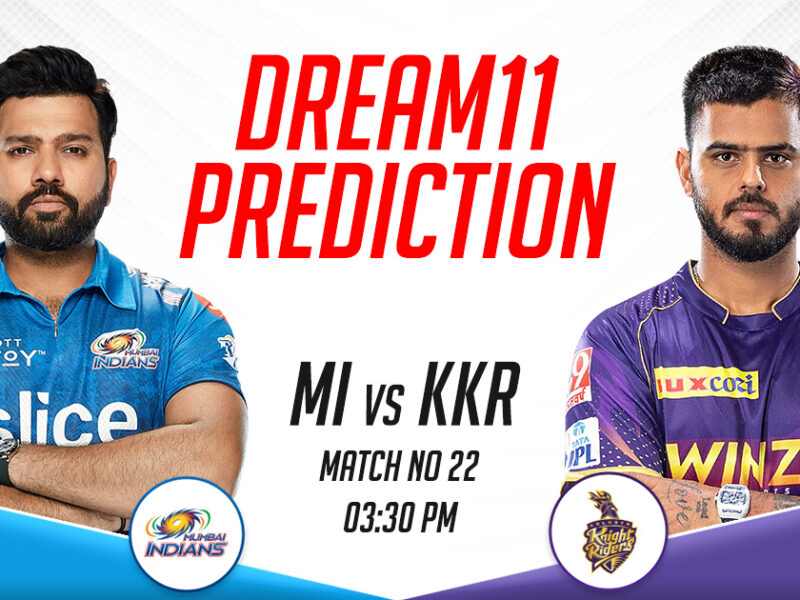 MI vs KKR Dream11 Prediction Today Match, Dream11 Team Today, Fantasy Cricket Tips, IPL 2023, Match 22