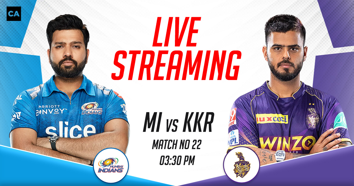 MI vs KKR Live Streaming Channel In India, Live Streaming App- Where To ...