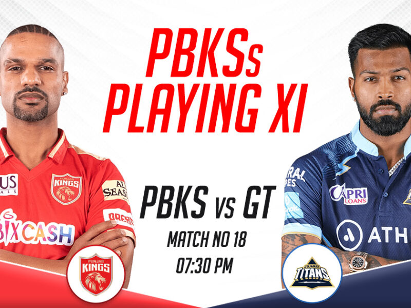 PBKS Playing XI vs GT, IPL 2023, Match 18