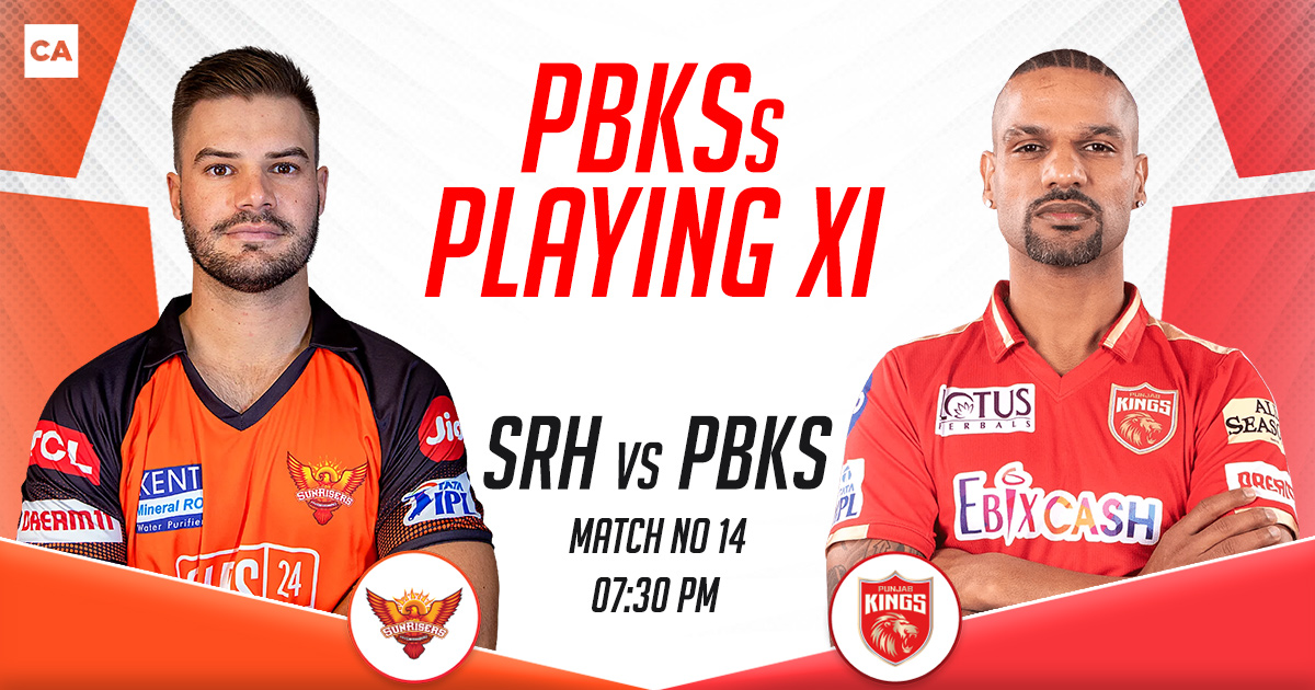 PBKS Playing XI vs SRH, IPL 2023, Match 14