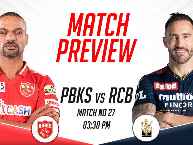 PBKS vs RCB Match Preview, IPL 2023, Match 27