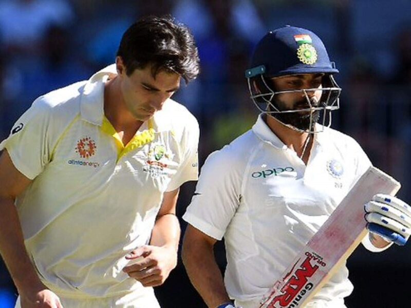 Pat Cummins and Virat Kohli