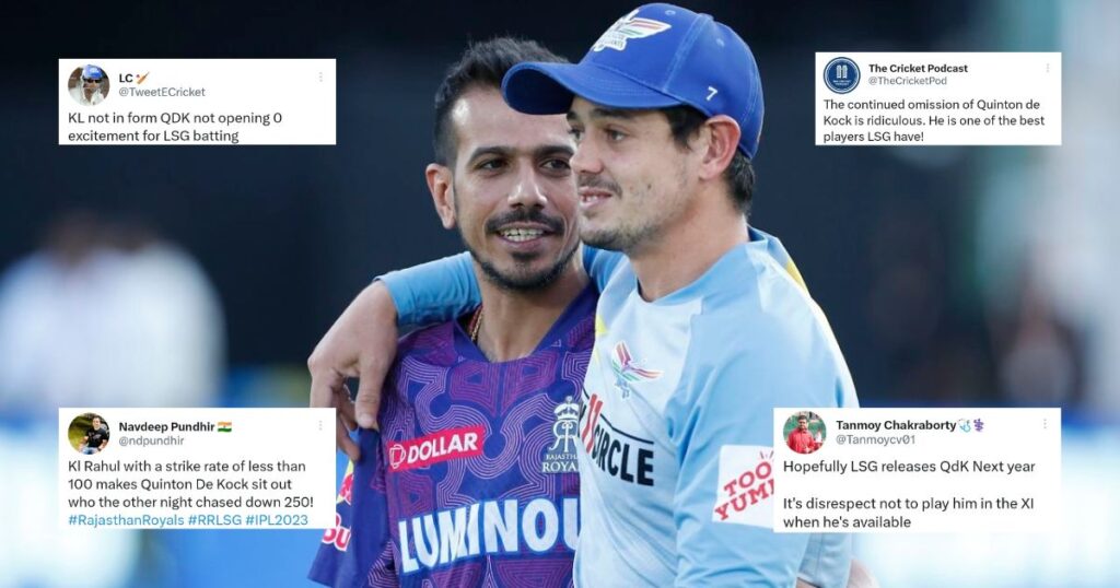 RR vs LSG "Quinton De Kock Is Far Better Batsman Than All LSG Batters