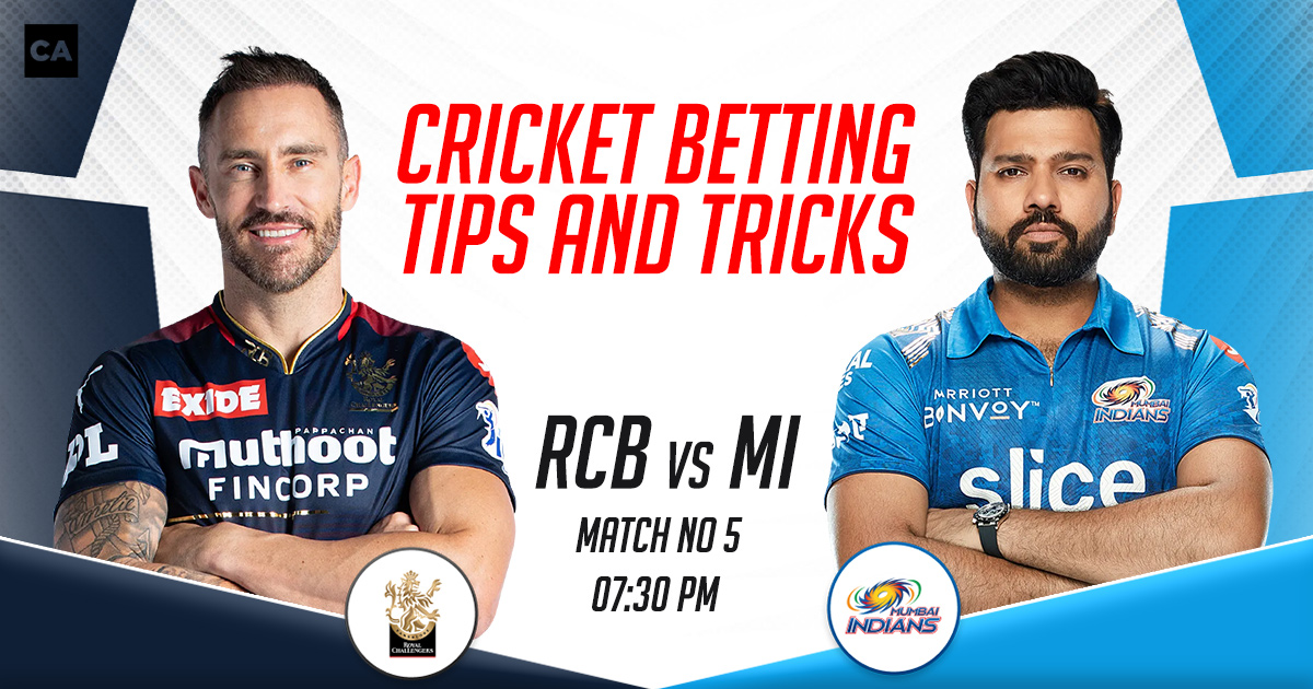 RCB vs MI Cricket Betting Tips and Tricks, IPL 2023, Match 5