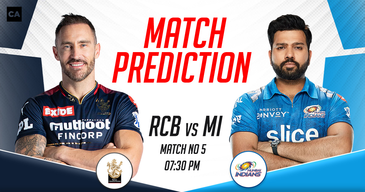 RCB vs MI Match Prediction, IPL 2023, Match 5