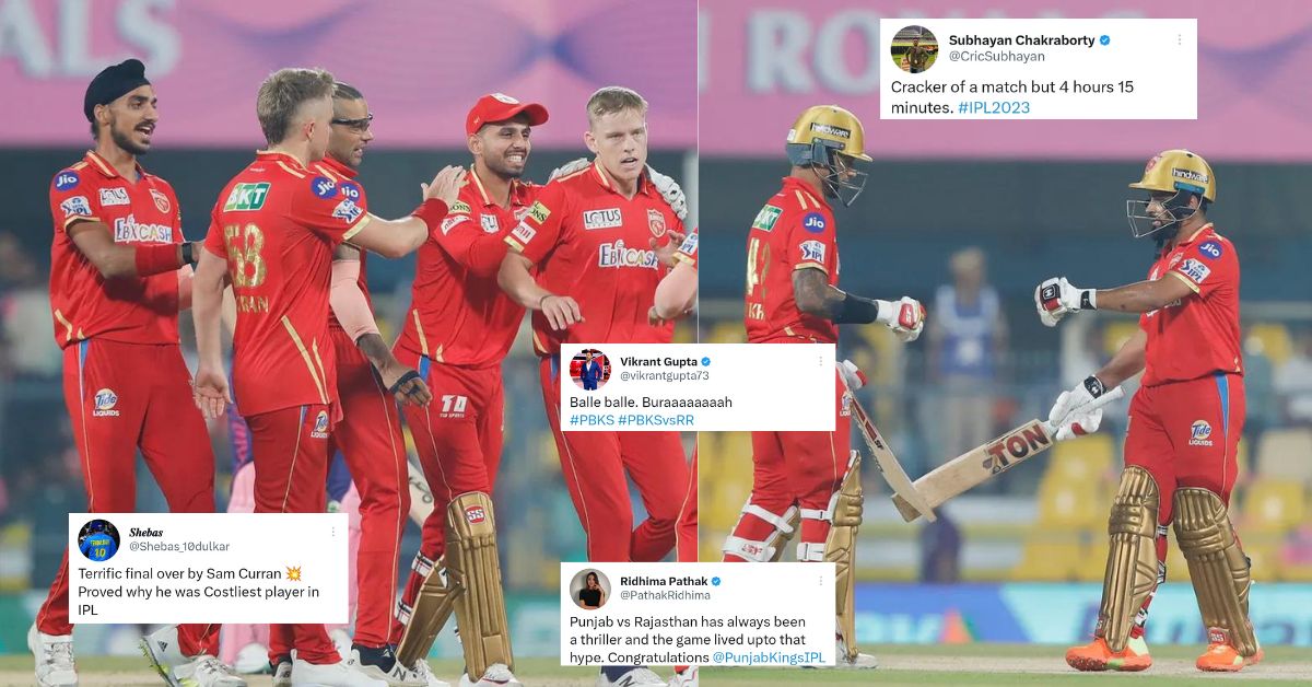 RR vs PBKS: "What A Player Sam Curran "- Twitter Reacts As Punjab Kings (PBKS) Defeat Rajasthan Royals (RR) In The 8th Match Of IPL 2023