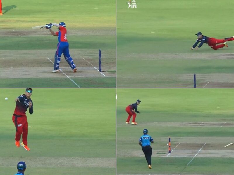 RCB vs DC: Watch - Anuj Rawat Dives To Make One-handed Stop Before Producing A Sensational Direct-Hit To Dismiss Prithvi Shaw