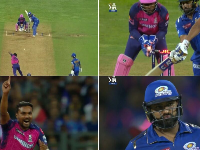 MI vs RR: Watch - Rohit Sharma Endures Another Failure In IPL 2023 As He Gets Cleaned Up By Sandeep Sharma On His Birthday