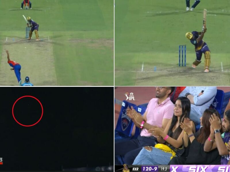 DC vs KKR: WATCH - Andre Russell Smokes Mukesh Kumar Into The Night Sky For A 109M Six