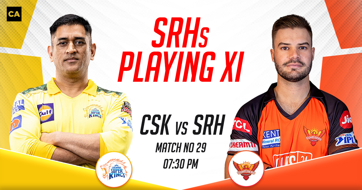 SRH Playing XI vs CSK, IPL 2023, Match 29