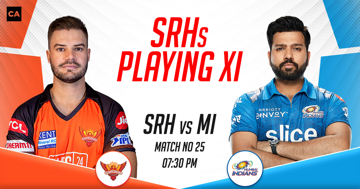 SRH Playing XI vs MI, IPL 2023, Match 25