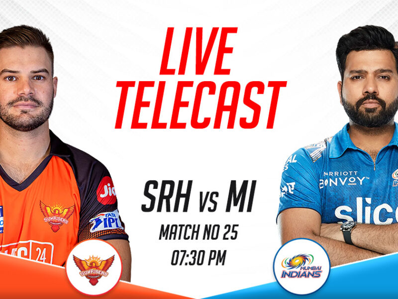 SRH vs MI Live Telecast Channel In India, IPL 2023, Match 25
