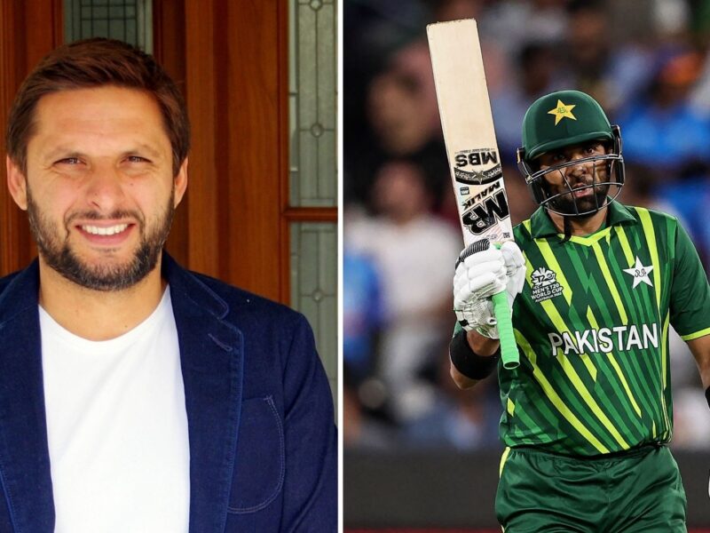 Shahid Afridi and Iftikhar Ahmed