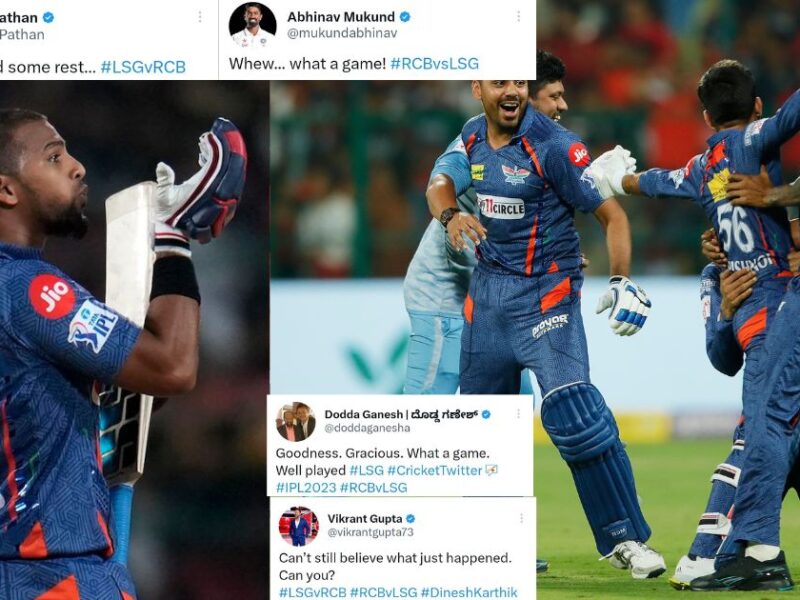 RCB vs LSG: "What A Match"- Twitter Reacts As Nicholas Pooran's Heroics Help LSG Beat RCB And Pull Off Biggest Chase At Chinnaswamy